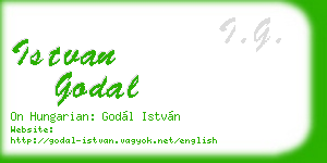 istvan godal business card